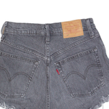 LEVI'S 501 BIG E Womens Denim Shorts Black XS W24