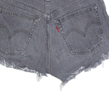 LEVI'S 501 BIG E Womens Denim Shorts Black XS W24