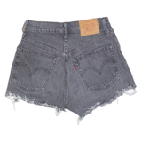 LEVI'S 501 BIG E Womens Denim Shorts Black XS W24
