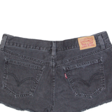 LEVI'S Womens Denim Shorts Black M W30