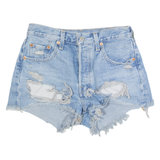 LEVI'S 501 BIG E Womens Denim Shorts Blue S W25