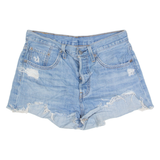 LEVI'S 501 Womens Denim Shorts Blue S W27