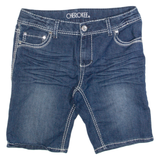 CHEROKEE Girls Denim Shorts Blue Slim L W28