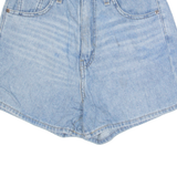 LEVI'S High Rise Womens Denim Shorts Blue Loose S W26