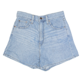 LEVI'S High Rise Womens Denim Shorts Blue Loose S W26