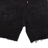 LEVI'S 510 Womens Pedal Pushers Shorts Black L W34