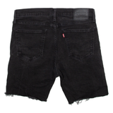 LEVI'S 510 Womens Pedal Pushers Shorts Black L W34