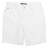 CALVIN KLEIN JEANS Womens Jorts Shorts White S W30