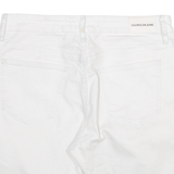 CALVIN KLEIN JEANS Womens Jorts Shorts White S W30