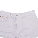 LEVI'S 501 Womens Denim Shorts Purple M W30
