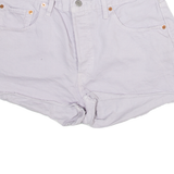 LEVI'S 501 Womens Denim Shorts Purple M W30