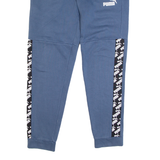 PUMA Mens Joggers Blue Tapered S W28 L28