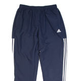 ADIDAS Mens Track Pants Blue Tapered L W28 L27