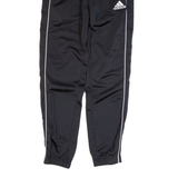 ADIDAS Mens Track Pants Black Tapered XS W24 L29