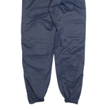 REEBOK Mesh Lined Mens Track Pants Blue Tapered L W30 L30