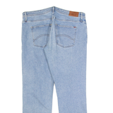 HILFIGER DENIM Distressed Womens Jeans Blue Regular Straight Stone Wash W34 L27