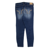 HOLLISTER Distressed Womens Jeans Blue Slim Skinny Stone Wash W28 L25