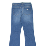 GUESS Mid Rise Womens Jeans Blue Regular Bootcut Stone Wash W26 L31