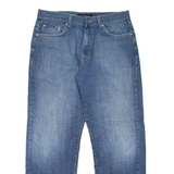MICHAEL KORS Mens Jeans Blue Relaxed Straight Stone Wash W34 L29