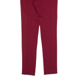 JACK WILLS Womens Leggings Maroon Skinny UK 8 W24 L28