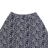 SUPERDRY Womens Skater Skirt Blue Knee Length Floral UK 10