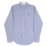 TIMBERLAND Mens Plain Shirt Blue Long Sleeve S