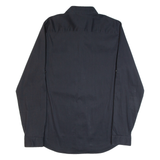 CALVIN KLEIN Extra Slim Fit Mens Plain Shirt Black Long Sleeve M