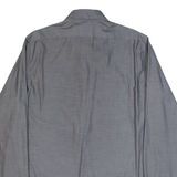 CALVIN KLEIN Slim Fit Mens Plain Shirt Grey Long Sleeve L