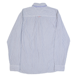 TOMMY HILFIGER DENIM Mens Shirt Blue 90s Striped Long Sleeve L