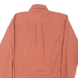 TOMMY HILFIGER Mens Shirt Orange Check Long Sleeve S