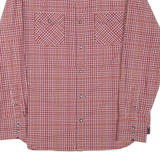 BANANA REPUBLIC Mens Shirt Maroon Check Long Sleeve L