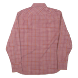 BANANA REPUBLIC Mens Shirt Maroon Check Long Sleeve L