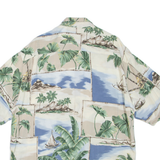 PIERRE CARDIN Mens Hawaiian Shirt Beige Floral XL