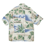 PIERRE CARDIN Mens Hawaiian Shirt Beige Floral XL