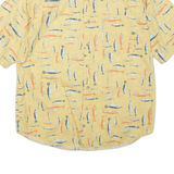 COLUMBIA Fish Mens Shirt Yellow M
