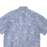 Mens Shirt Blue Floral M