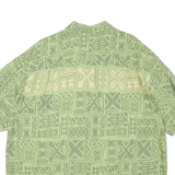 OCEAN PACIFIC Mens Shirt Green Viscose Geometric 2XL