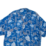 Mens Hawaiian Shirt Blue XL