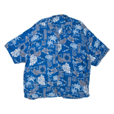 Mens Hawaiian Shirt Blue XL