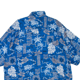 Mens Hawaiian Shirt Blue XL
