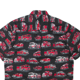 HIGH SEAS Fire Trucks Mens Shirt Black XL