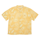 ISLAND REPUBLIC Mens Hawaiian Shirt Orange Floral XL