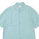 Mens Plain Shirt Blue L