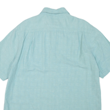 Mens Plain Shirt Blue L
