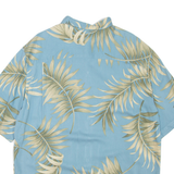 CARIBBEAN JOE Mens Hawaiian Shirt Blue Floral XL