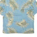 CARIBBEAN JOE Mens Hawaiian Shirt Blue Floral XL
