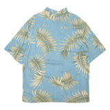 CARIBBEAN JOE Mens Hawaiian Shirt Blue Floral XL