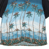 BATIK BAY Mens Hawaiian Shirt Black Floral XL