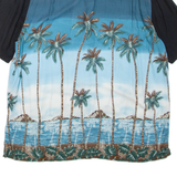 BATIK BAY Mens Hawaiian Shirt Black Floral XL