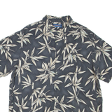 CROFT & BARROW Mens Shirt Grey Floral M